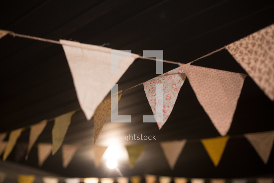 banners at a wedding 