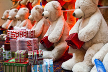 Teddy bears and presents