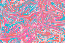 marbled pink, blue, red, and white background 