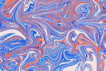 marbled red, white, and blue background 