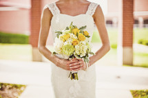 woman holding bouquet of flower - bridesmaid