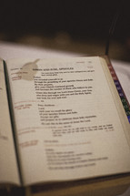 An open lectionary