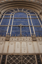 A stain glass window