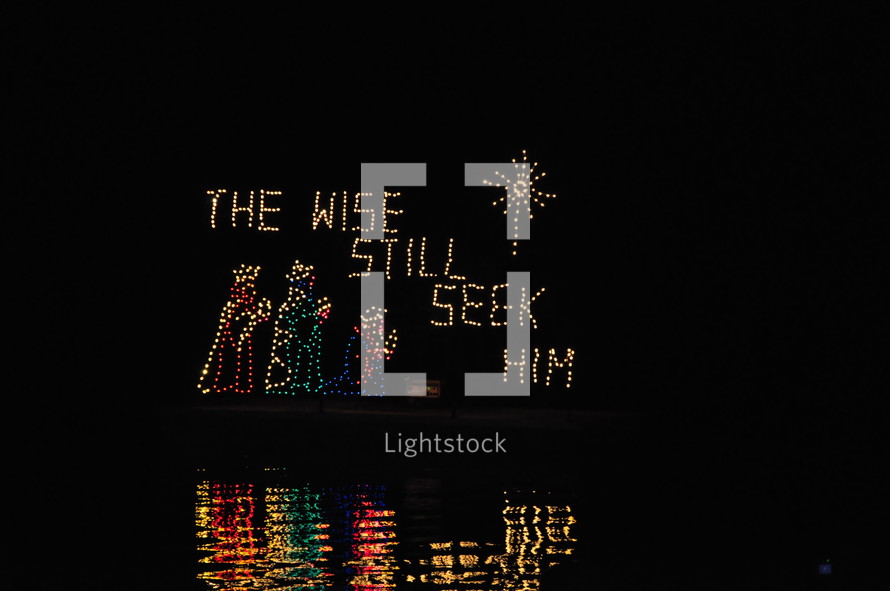 The Wise Still Seek Him - Christmas Light Display 