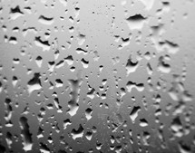 Drops on the glass