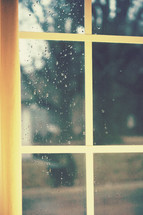 rain drops on a window 