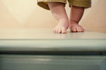 infant bare feet