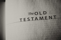 Open Bible in the Old Testament