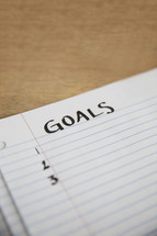 list of Goals 