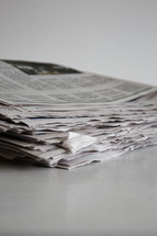 stack of newspapers 