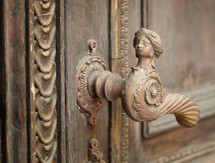 vintage aged door handle 
