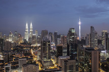 Night at Kuala Lumpur, Malaysia