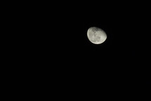 moon in the night sky 