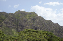 Hawaiian mountain peak 