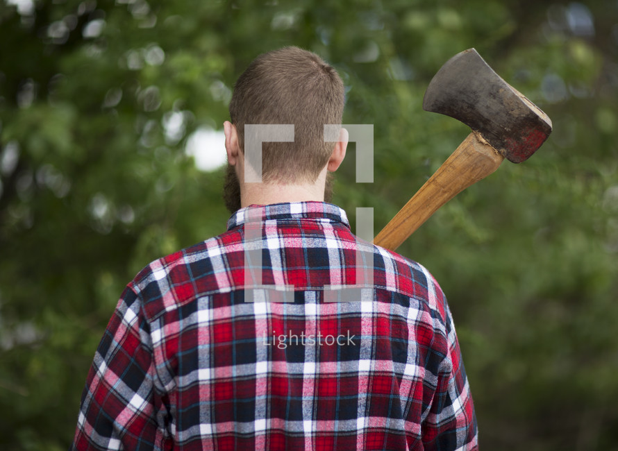 man with an ax