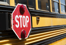 school bus stop sign 