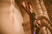 Crucifix in a Roman Catholic church 