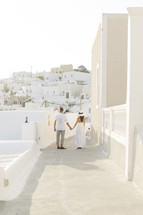 couple in Greece on their honeymoon 