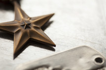 military star and dog tags 