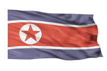 Flag of North Korea.