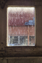 streaks on a dirty window - lacking clarity