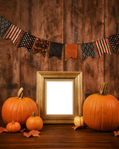 frame and Halloween background 