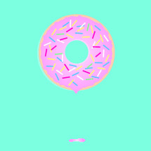 a doughnut with sprinkles 