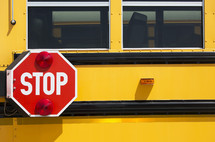 school bus stop sign 