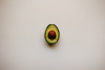 half of an avocado 