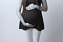 A pregnant woman and soon-to-be mother