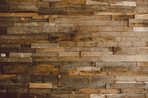 Wood plank wall.