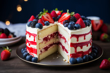 Fourth of July celebration cake