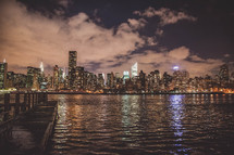 New York Skyline on the water