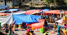 refugees in tents 