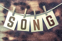 word song on a clothesline 