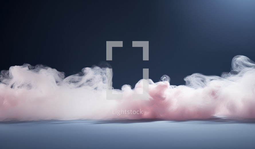 Abstract cloud of pink smoke on a dark background.