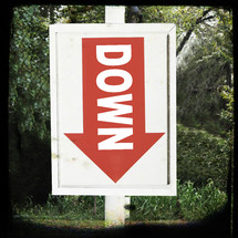 down arrow sign 