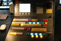 lights on a switchboard 