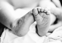 newborn infant feet