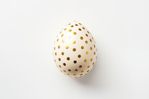Dotted White and Golden Egg