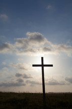 silhouette of a cross 