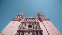 exterior walls of a church in Mexico