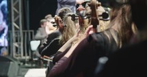 Musician playing Cello during a classical music rehearsal before a concert