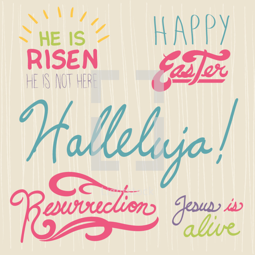 He Is Risen Resurrection Jesus Is Alive Vector