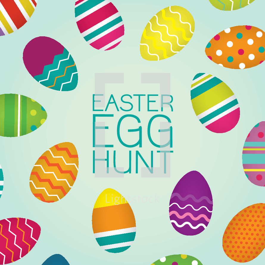 Download Easter egg hunt — Vector — Lightstock