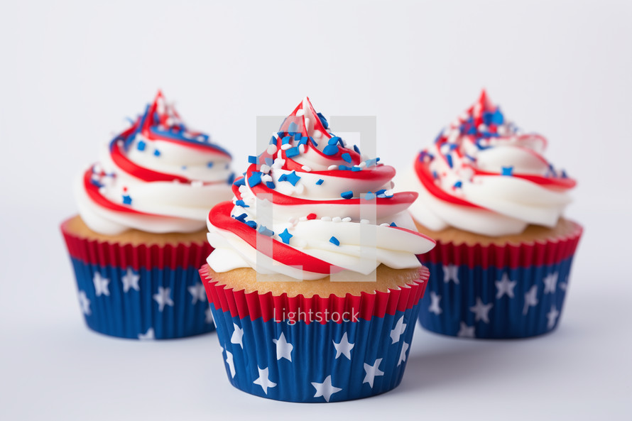 Fourth of July Cupcake 