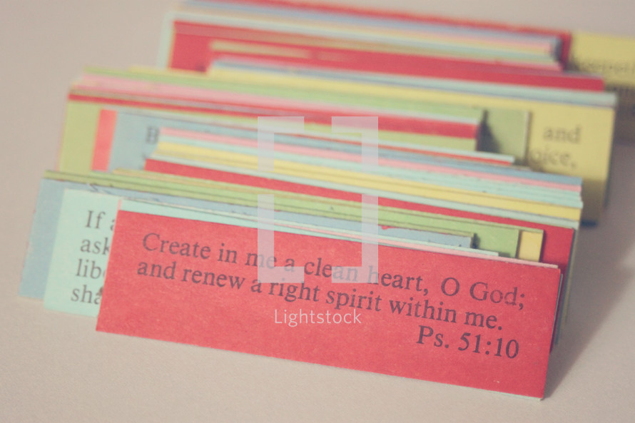 Create in me a clean heart, O God: and renew a right spirit within me. 