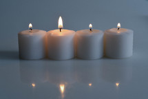 white candles 