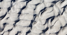 ripples in beach sand 