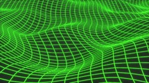 Green mesh grid futuristic glow able to loop endless